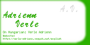 adrienn verle business card